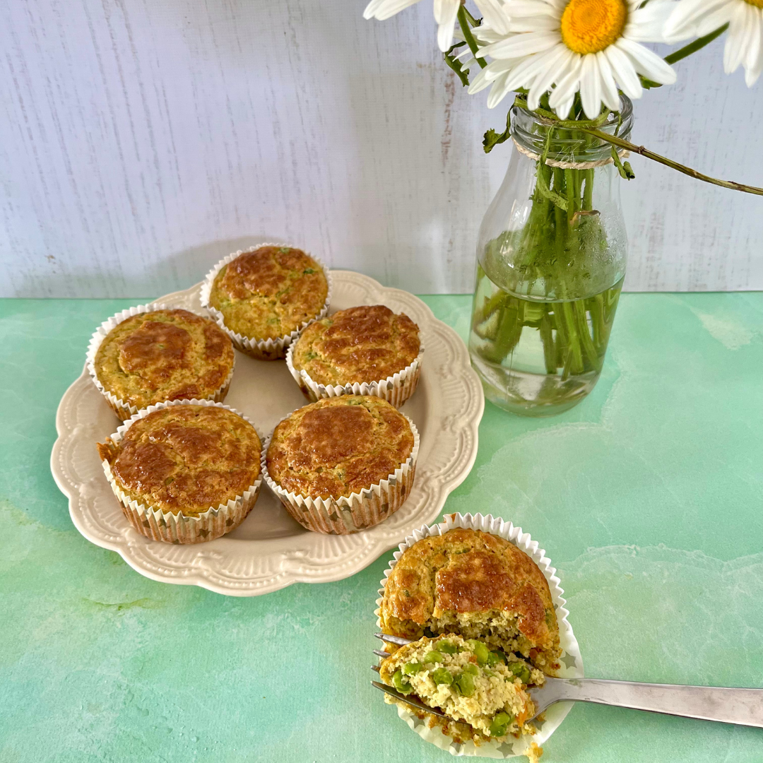 Muffins petits-pois